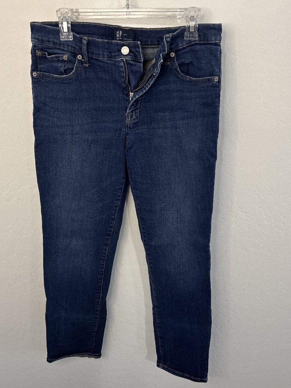 GAP Denim Girlfriend Dark Wash Cropped Jeans | Size 10/30